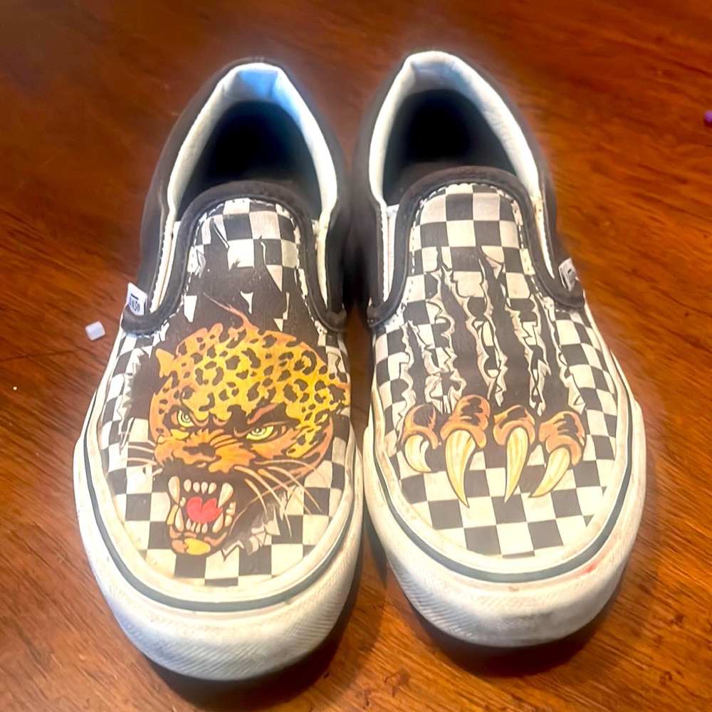 Vans Slides Boys 13.5 Tiger
